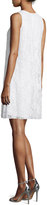 Thumbnail for your product : Carmen Marc Valvo Sleeveless Beaded Lace Swing Dress, Ivory