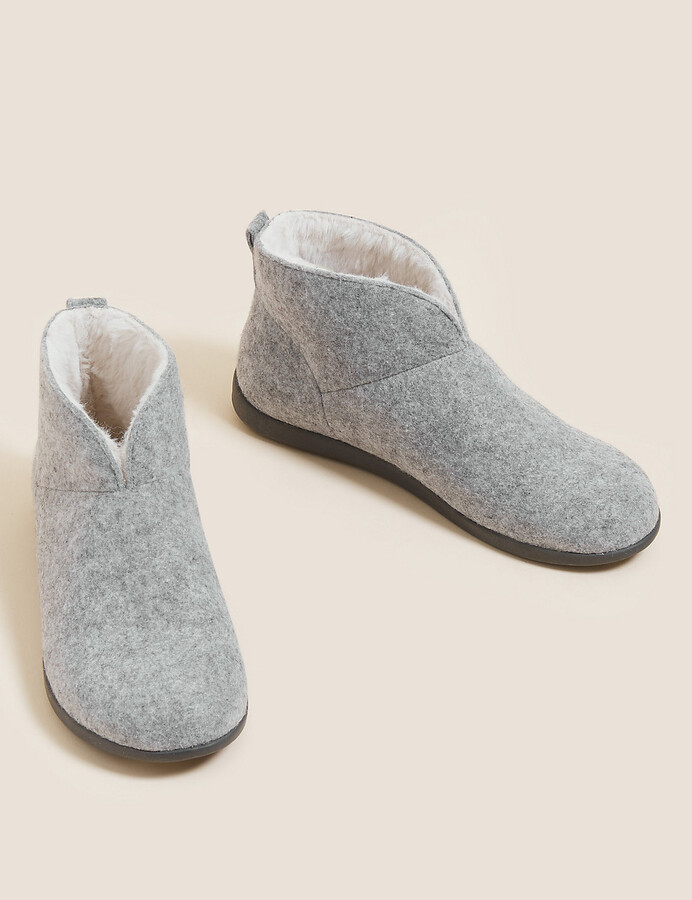 felt slipper boots