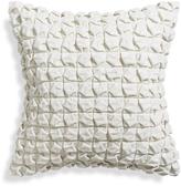 Thumbnail for your product : Crate & Barrel Willa Blanc 20" Pillow with Feather Insert