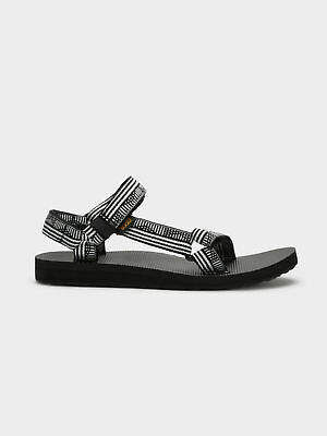 Teva New Womens Universal Sandals In Campo Black And White Womens