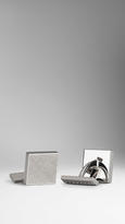 Thumbnail for your product : Burberry Check Engraved Cufflinks