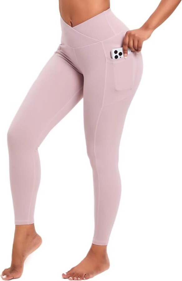 Buy H HIAMIGOS Capri Yoga Pants for Women with Pockets High