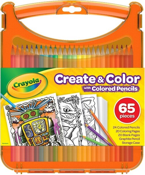 Crayola 65pc Create & Color Kit with Colored Pencils