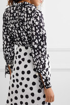 Thumbnail for your product : Mother of Pearl Net Sustain Miles Faux Pearl-embellished Printed Lyocell Shirt - Black