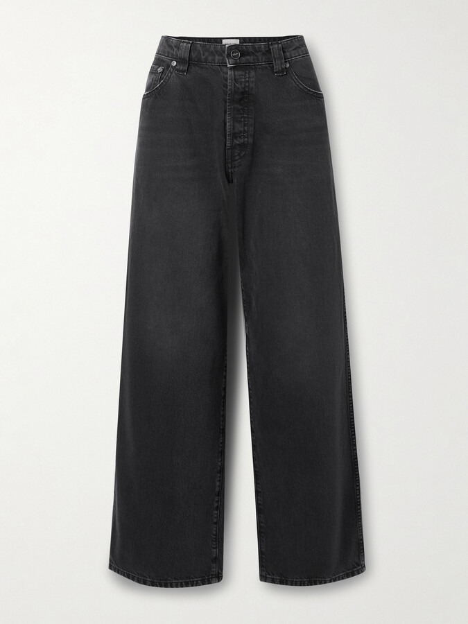 KHAITE Winslow Mid-rise Straight-leg Jeans - Black
