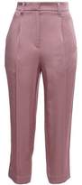 Thumbnail for your product : Brunello Cucinelli Striped Crepe-satin Tapered Pants