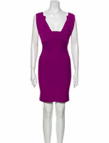 Thumbnail for your product : Roland Mouret Square Neckline Mini Dress Purple