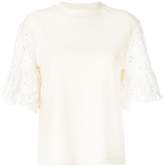 See By Chloé open embroidery sleeve t 