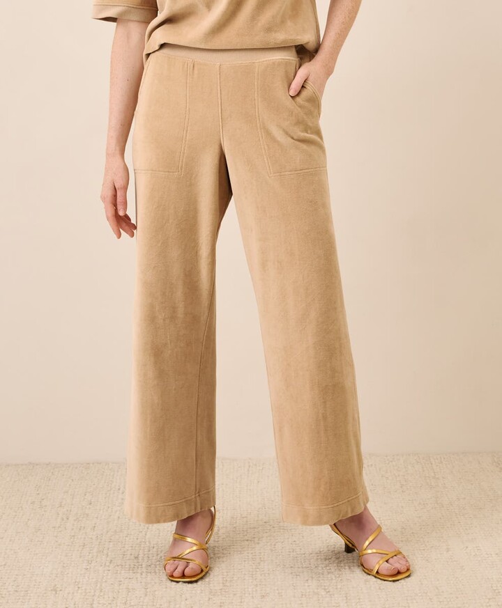 Pact Organic Cotton Pure Velour Wide Leg Pant