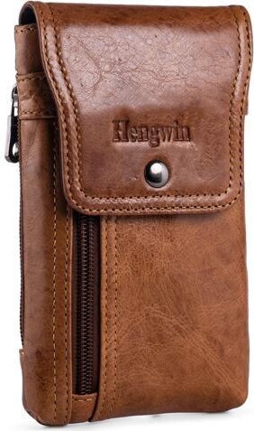 SOYE Hengwin Leather Cell Phone Holster Fit for iPhone 16/15/14/13/12 Pro, Samsung Galaxy S24/S23 Pouch Case with Belt Clip Loop Card Holder, Waist...