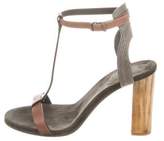 Thumbnail for your product : Brunello Cucinelli Monili Embellished Sandals Grey Monili Embellished Sandals