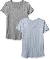 Thumbnail for your product : Danskin Women's 2 Pack Essential V Neck T-Shirt