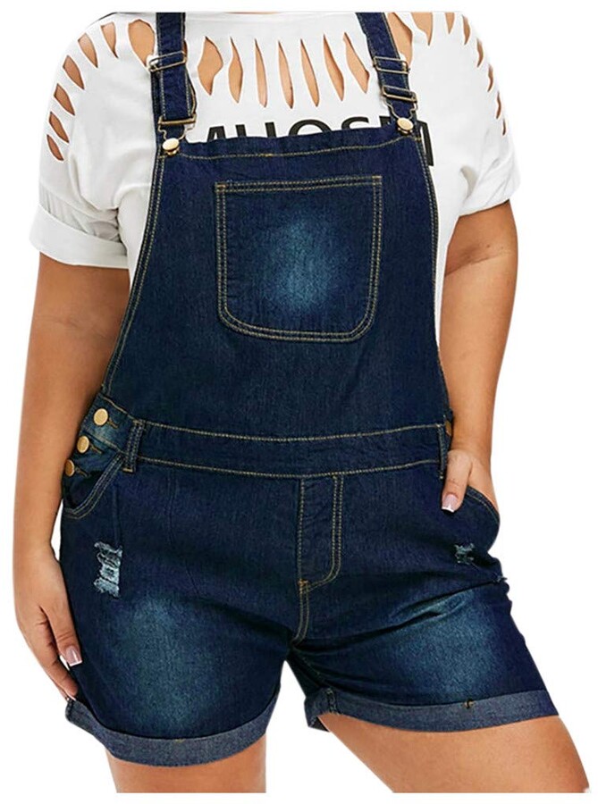Her large a-hole in denim straps
