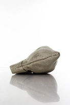 Thumbnail for your product : Lauren Merkin Beige Canvas Sheer Clasp Closure One Pocket Clutch Handbag