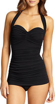 Thumbnail for your product : Norma Kamali Bill Mio Ruched One-Piece Swimsuit