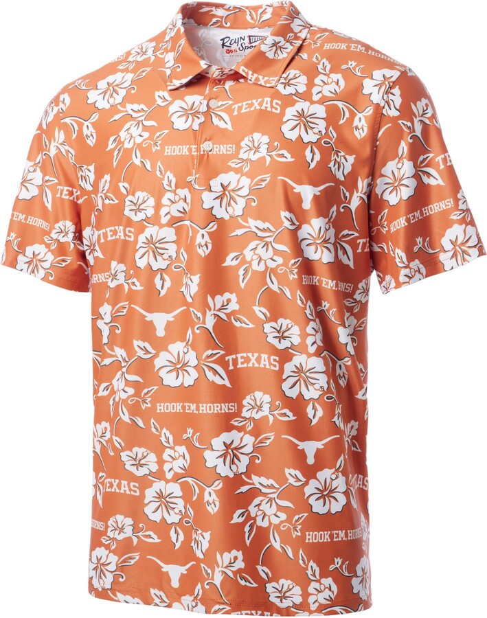 Reyn Spooner Men's Texas Longhorns Burnt Orange Performance Polo, Small