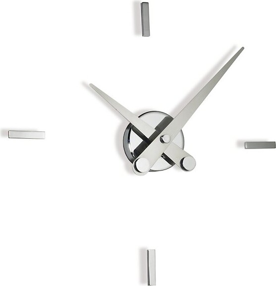 Nomon Puntos Suspensivos Wall Clock in Silver