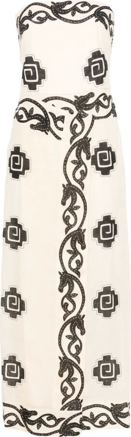 Johanna Ortiz Ancient midi dress