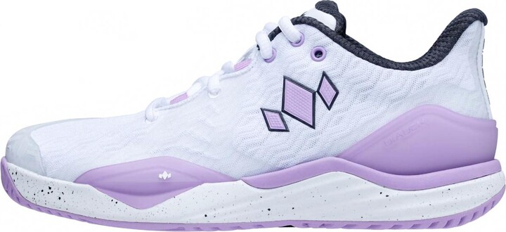 Diadem Sports Women's Court Burst Pickleball Shoes In White/purple
