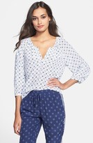 Thumbnail for your product : Joie 'Coralee' Split Neck Silk Blouse