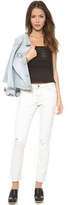 Thumbnail for your product : Acquaverde Gisele Distressed Jeans