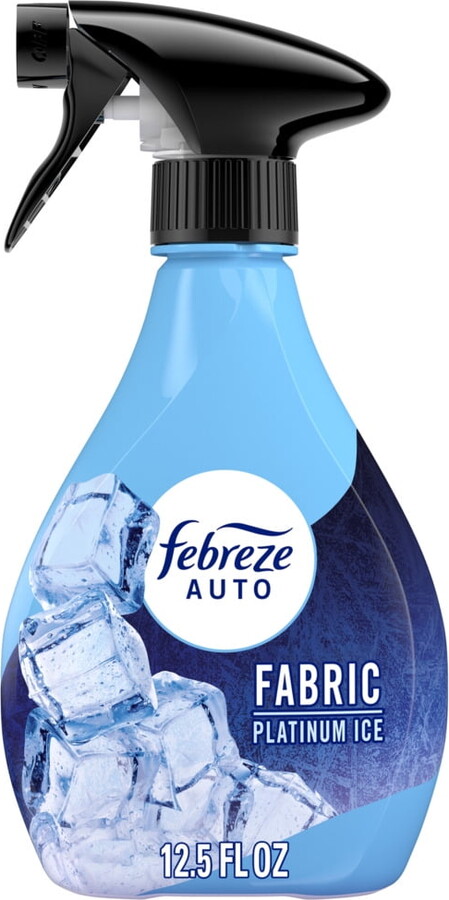 Febreze AUTO Car Fabric Spray, Odor Fighting Air Freshener, Platinum Ice, 12.5 fl oz