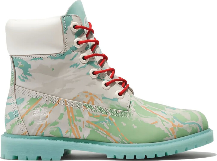 Timberland Ski School 6 inch " Blue/Green Nubuck" boots