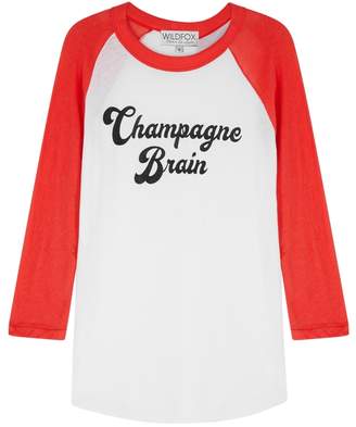 Wildfox Couture Champagne Brain Cotton Top