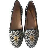Thumbnail for your product : House Of Harlow Black Leather Flats