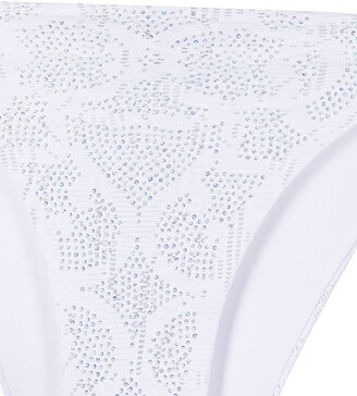 Ermanno Scervino Crystal-Embellished Bikini Bottom