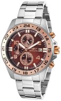 Thumbnail for your product : Invicta Men's Pro Diver Chronograph Stainless Steel Brown Dial Rose-Tone Bezel