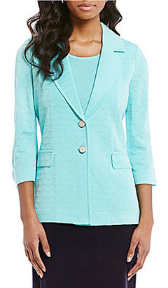 Misook Notch Collar Two-Button Front Jacket