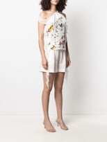 Thumbnail for your product : Blumarine Butterfly-Print Halterneck Top
