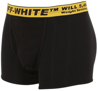 Off-White Pack Of 3 Cotton Blend Boxer Briefs