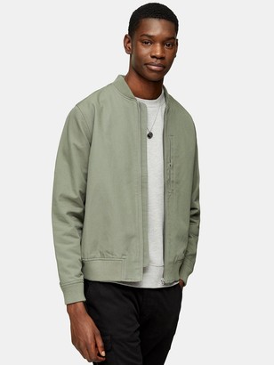topman khaki bomber jacket