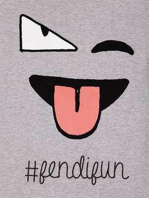 Fendi Emoji Printed Cotton Jersey T-shirt