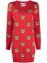 Thumbnail for your product : Moschino Teddy-motif sweater dress