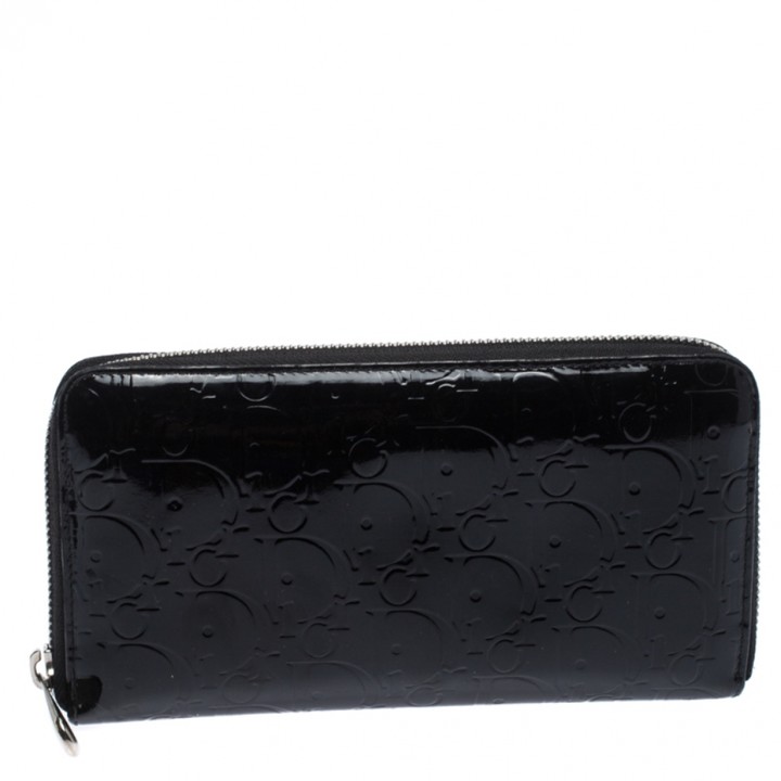 Christian Dior Diorissimo Black Patent leather Wallets ShopStyle