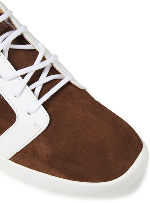 Giuseppe Zanotti Two-tone Leather And Suede Sneakers