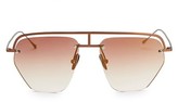 Thumbnail for your product : Smoke X Mirrors The Line-1 52MM Aviator Browline Sunglasses