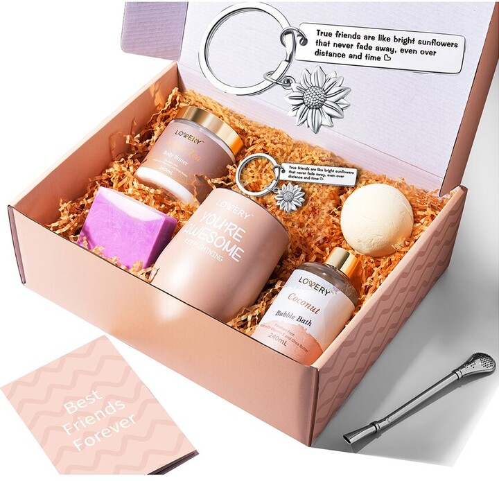Lovery Best Friend Handmade Spa Gift Set, Friendship Birthday Gifts