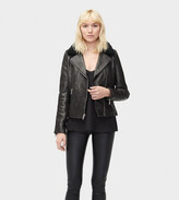 Thumbnail for your product : UGG Andee Leather Cycle Jacket