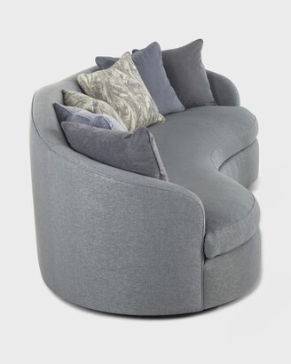 Bernhardt Moderne Curved Sofa, 105"