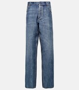 High-rise straight-leg jeans 