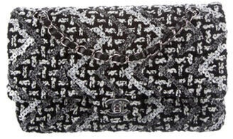 Chanel 2021 Classic Tweed Sequin Medium Double Flap Bag w/ Tags