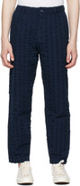Thumbnail for your product : Levi's Made & Crafted Navy Seersucker Trousers