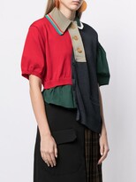 Thumbnail for your product : Kolor Asymmetric Ribbed Blouse