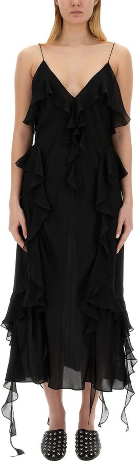 KHAITE The Lalita Dress in Black - ShopStyle