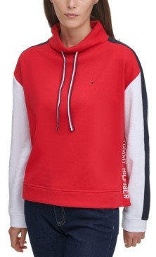 Tommy Hilfiger Colorblocked Mock Neck Sweatshirt - ShopStyle