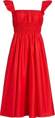 Kate Spade Grace Sleeveless Midi Dress - Red